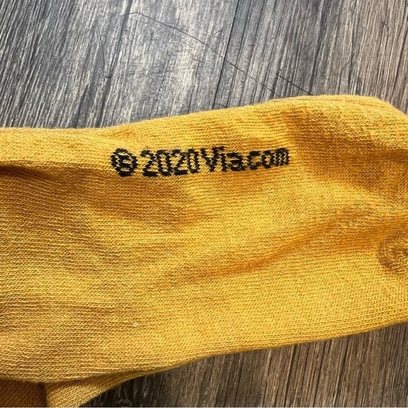 Sponge Bob Print Yellow Brown Long Socks Unisex One Size - Picture 6 of 9